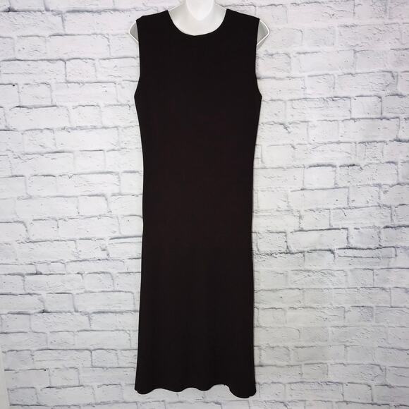 Jones NY Brown Sleeveless Shift Dress - Picture 2 of 6